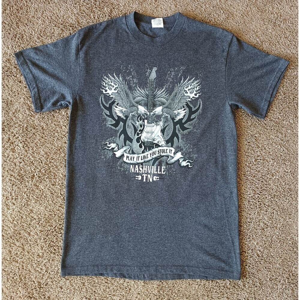 Nashville TN Animal T-Shirt Men's Medium Gray Short Sleeve